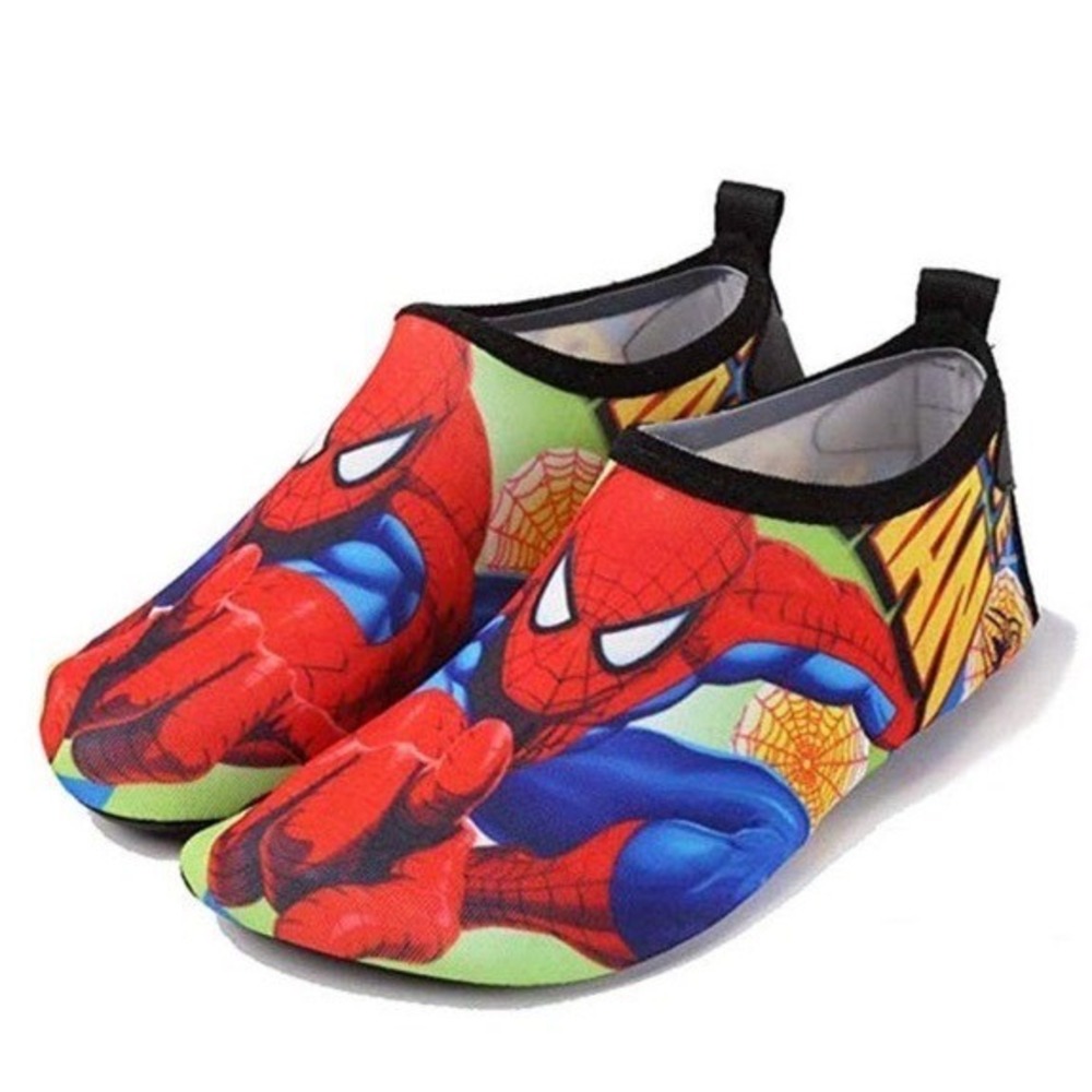 Freedom Water Shoes Spider-Man Kids Size 11 (7") Red Blue Quick-Dry Aqua Socks